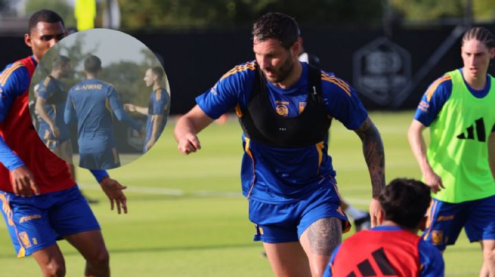 Tigres: Gignac se calienta con Eugenio Pizzuto previo a debut en Leagues Cup | VIDEO