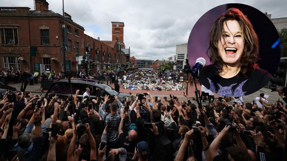 Cortejo fúnebre de Ozzy Osbourne | EFE/EPA/ADAM VAUGHAN