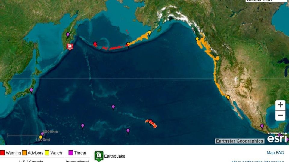 ¡Alerta de tsunami en México! Estos son los estados en riesgo tras el terremoto de 8.8 en Rusia