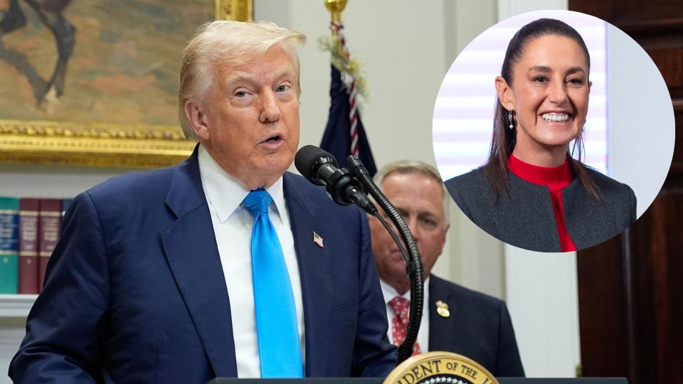 Donald Trump y Claudia Sheinbaum sostienen llamada telefónica por tema de aranceles
