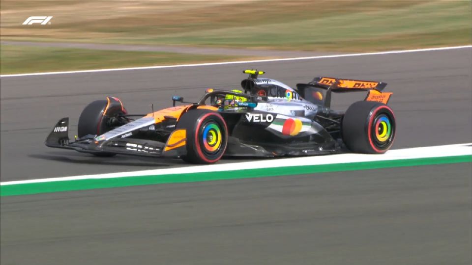 El piloto de McLaren, Lando Norris, fue el más rápido de la segunda práctica libre del Gran Premio de Gran Bretaña
