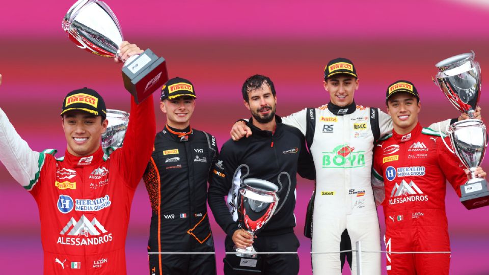 El regiomontano brilló bajo la lluvia y firmó su mejor resultado del año en F3