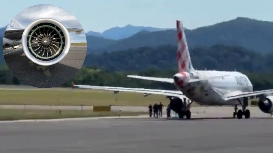 Motor de avión succiona a hombre en aeropuerto de Bérgamo