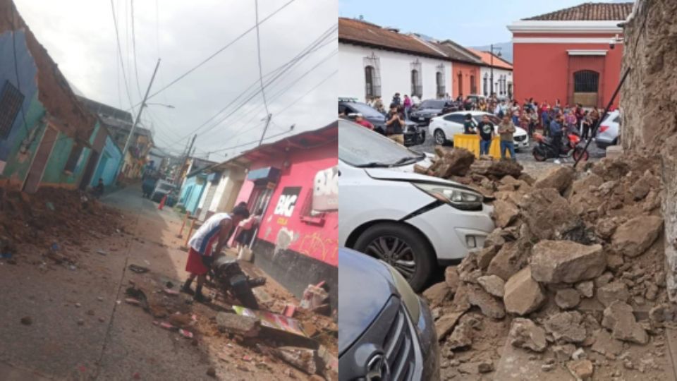 Daños en Guatemala tras sismo.
