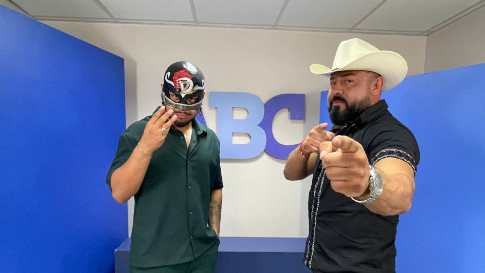 Dark Zorro y El Líder de la Mafia del Ring estuvieron en las instalaciones de ABC Deportes