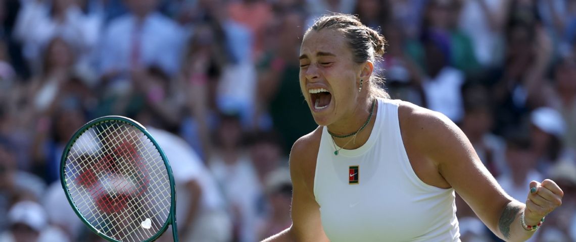 Sabalenka sobrevive al susto y se mete en semifinales de Wimbledon