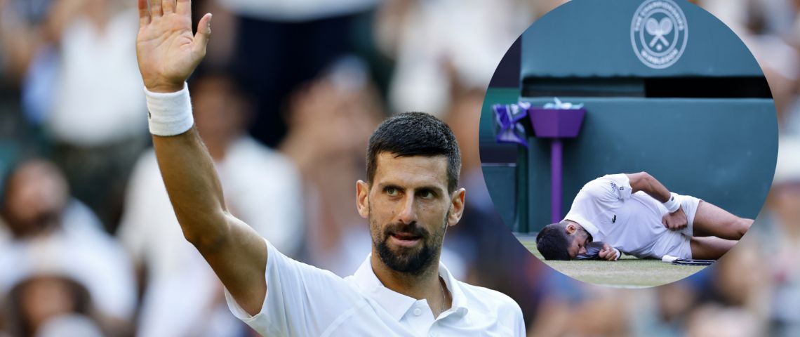 Djokovic sufre, pero avanza y disputará su Semifinal número 14 de Wimbledon