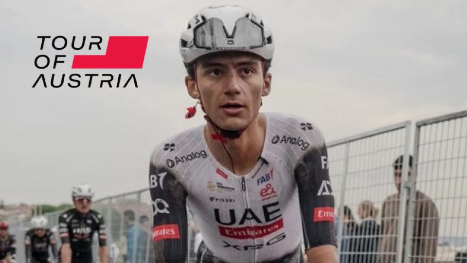 Así quedó el ciclista mexicano tras terminar la primera etapa del de Austria.
