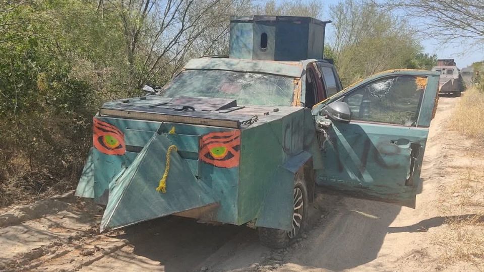 Vehículo blindado asegurado en Mante