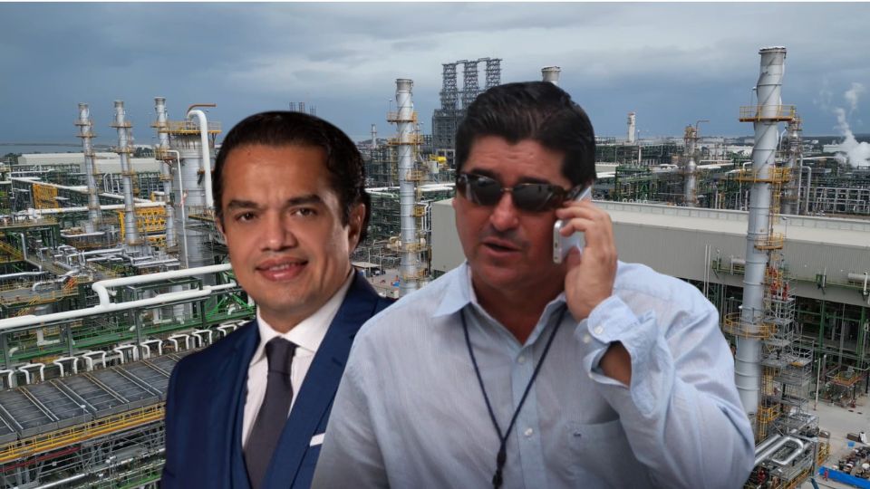 Empresarios mexicanos Ramón Alexandro Rovirosa Martínez (izq.) y Mario Alberto Ávila Lizárraga | Facebook / Refinería Olmeca Dos Bocas