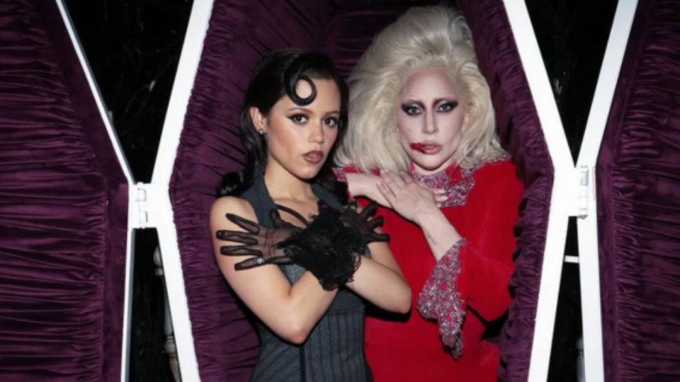 Jenna Ortega y Lady Gaga.