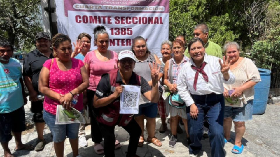 Comité seccional de Morena.