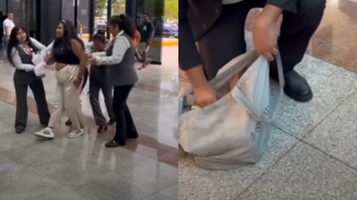 Mujer intenta robar 17 perfumes de centro comercial en Cancún; empleadas la atrapan