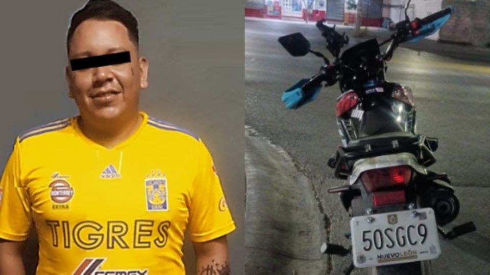 Gustavo 'N' se trasladaba a bordo de una motocicleta.