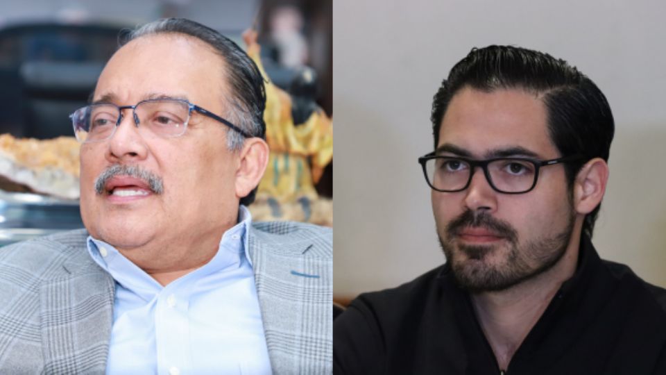 Andrés Mijes, alcalde de Escobedo, y David de la Peña, alcalde de Santiago.