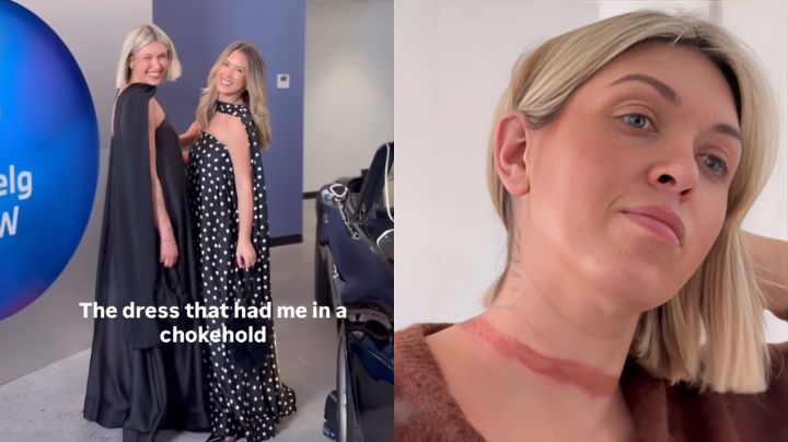 ¡Terrible accidente! Influencer australiana casi muere estrangulada por su bufanda