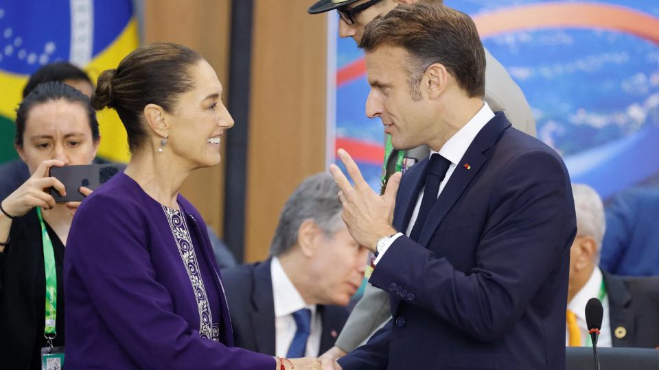 Anuncia Sheinbaum visita del presidente de Francia.