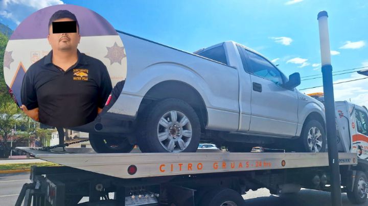 Policías sorprenden a conductor con placas de papel en Guadalupe