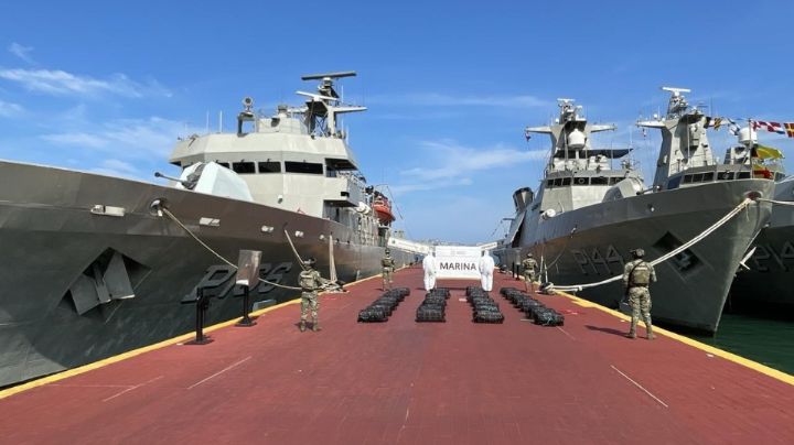 Asegura Marina más de 600 kilos de cocaína en costas de Guerrero