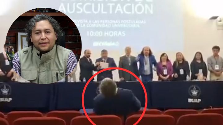¿Hizo trampa? Aspirante a Rectoría de la BUAP se desmaya en plena entrevista