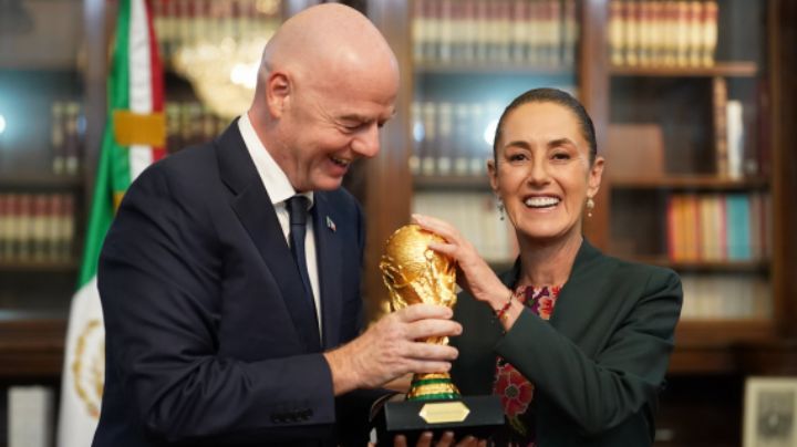 Sheinbaum y presidente de la FIFA revisan organización del Mundial 2026