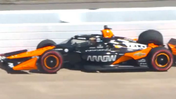 'Pato' O’Ward no terminó la última carrera de la temporada de IndyCar por un choque