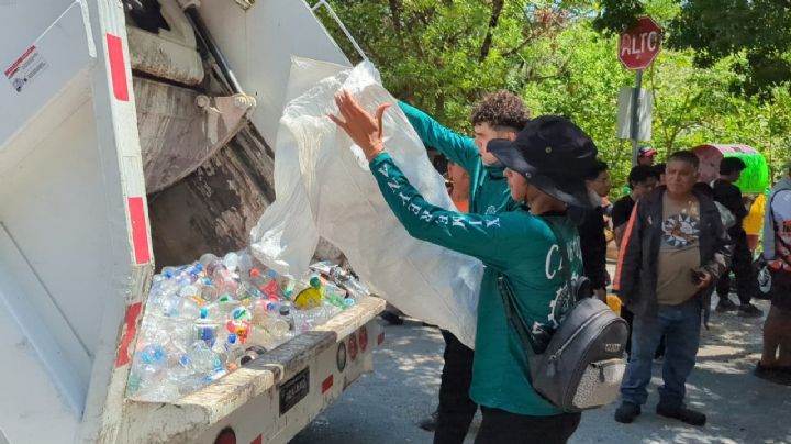 Retira Guadalupe dos toneladas de basura del Cerro de la Silla