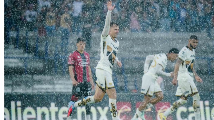Con gol tardío de Aaron Ramsey, Pumas venció a Atlas 1-0