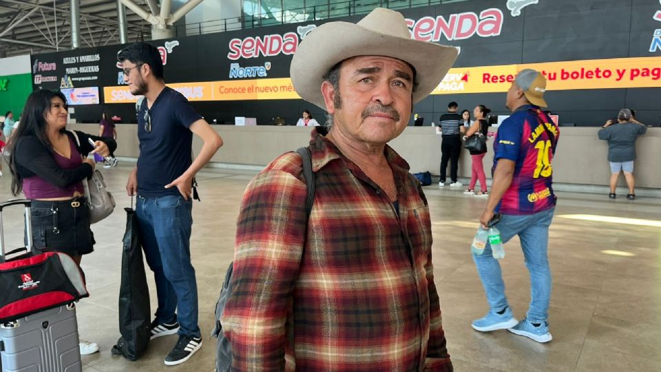 El viajero dijo confiar en juntar el dinero necesario para ir a la ciudad de Tijuana.
