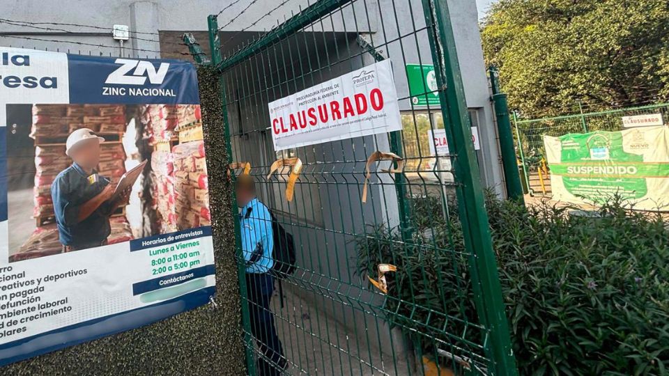 Sellos de suspensión y clausura en Zinc Nacional | Profepa