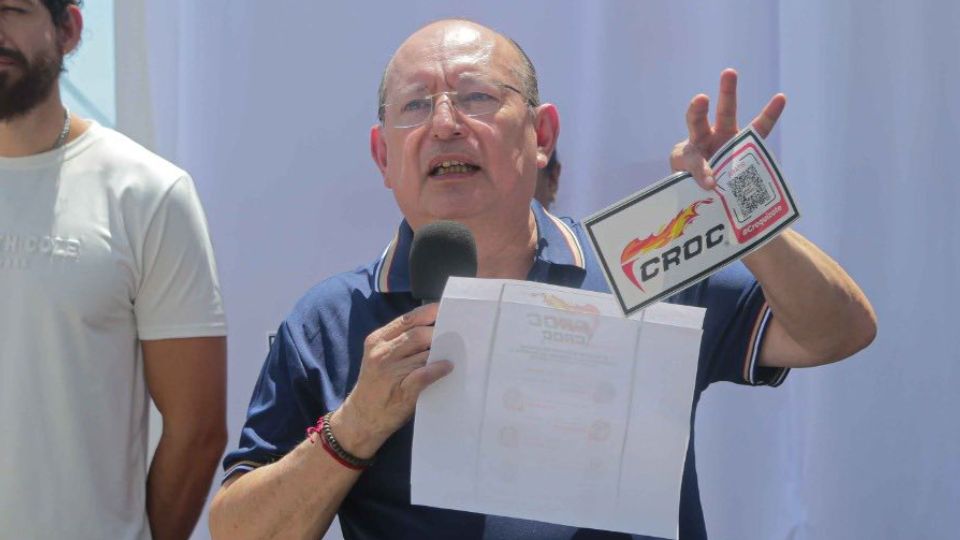 Mario Machuca Sánchez, líder de la CROC en Cancún asesinado este lunes | Facebook / Mario Machuca Sánchez 
