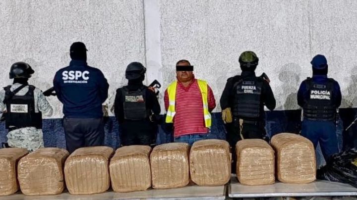 Detienen a hombre con más de 130 kilos de marihuana en El Carmen, NL