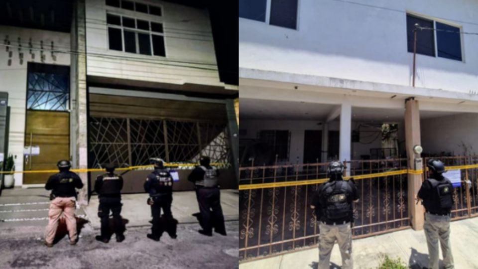 Casas que fueron cateadas.