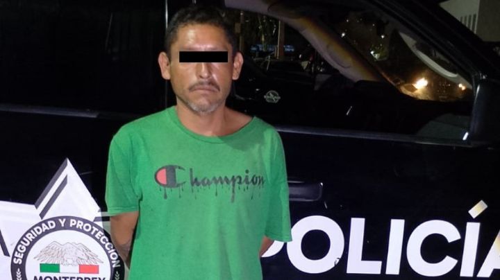 Detienen a un hombre por posesión de droga en Monterrey 