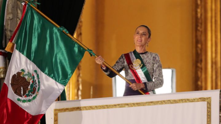 Sheinbaum da su primer Grito de Independencia