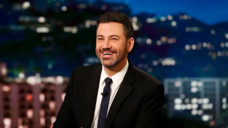 El conductor Jimmy Kimmel en su programa.