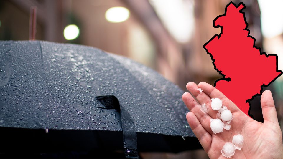 Advierten por lluvia y granizo este martes en Nuevo León