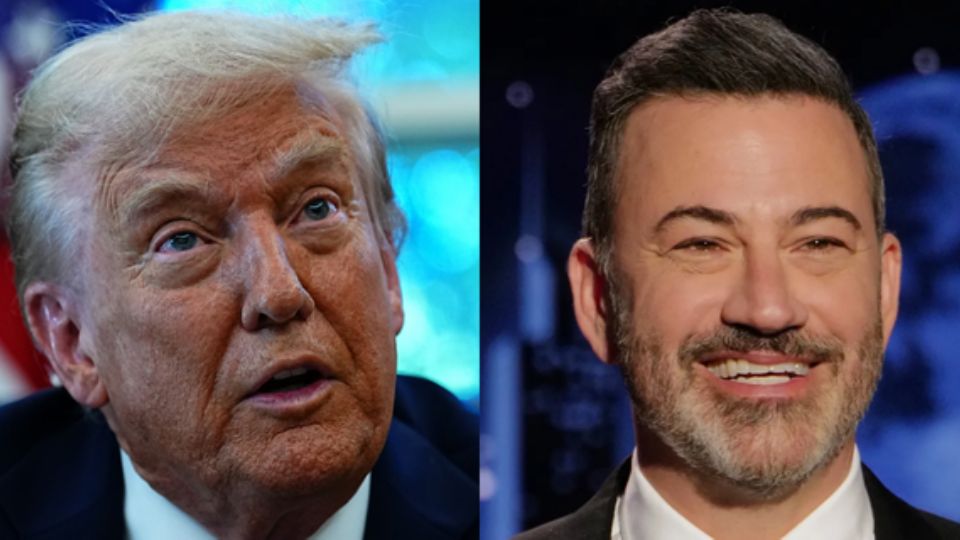 Donald Trump y Jimmy Kimmel.