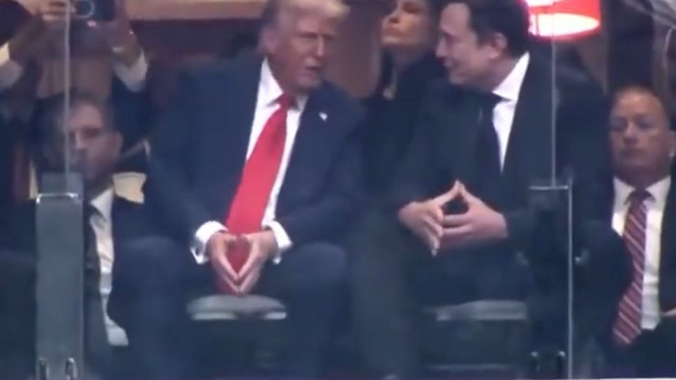 Donald Trump y Elon Musk en el homenaje a Charlie Kirk.