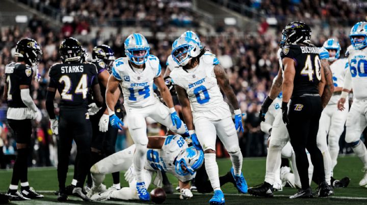 NFL: Detroit Lions vence a Baltimore Ravens y empareja la NFC Norte