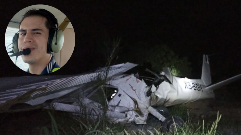 Bryan Ballesteros, piloto fallecido tras accidente en García | Facebook / Protección Civil de Nuevo León