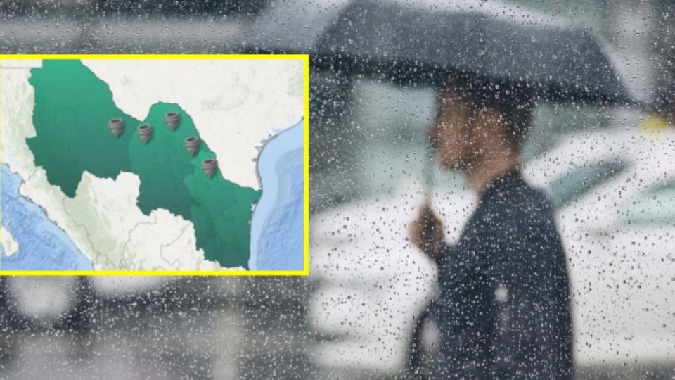 Pronóstico de lluvia en Nuevo León.