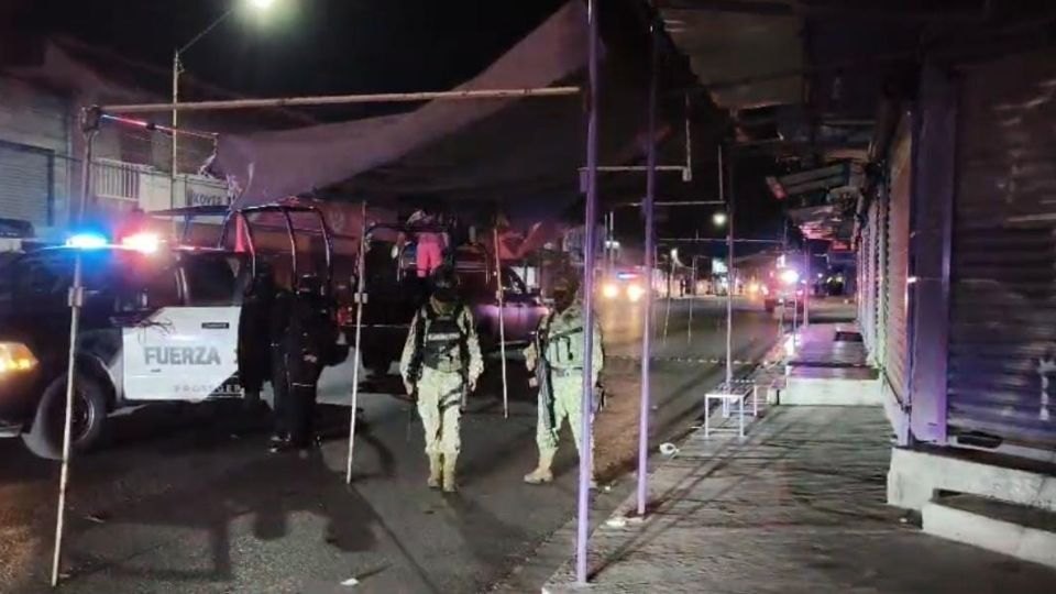 Elementos de Fuerza Civil en el lugar de los hechos
