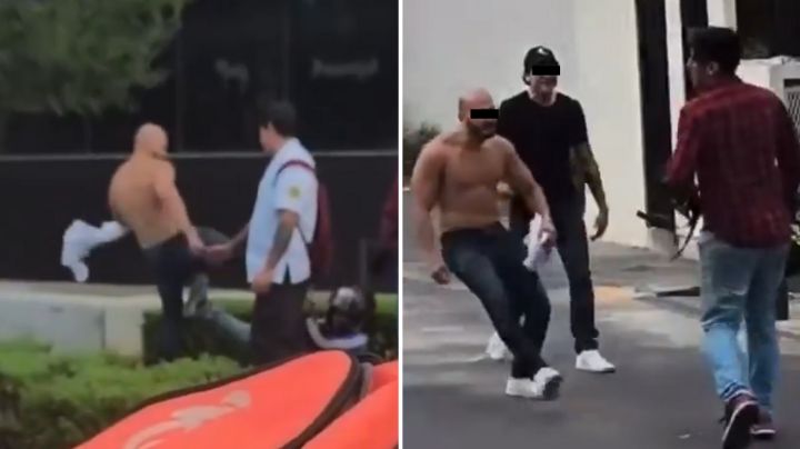 Video: Captan a jóvenes golpeando a repartidor en San Pedro