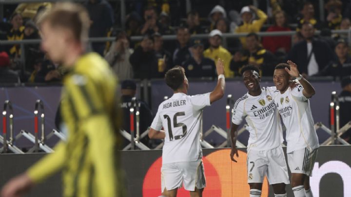 Real Madrid golea 5-0 al Kairat de Kazajistán en Champions con hat trick de Kylian Mbappé