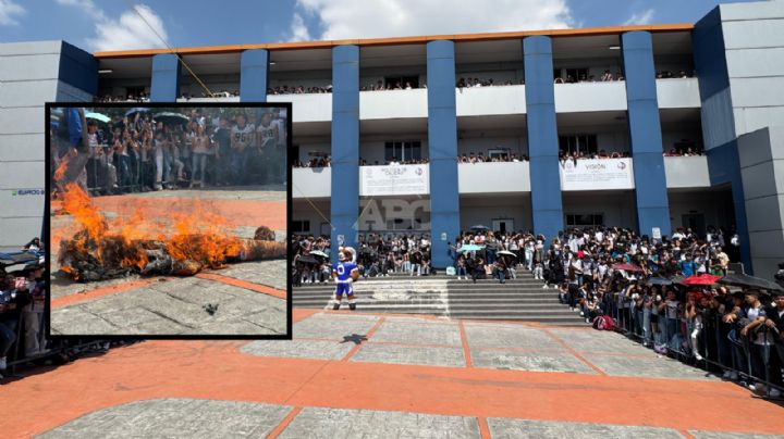 Auténticos Tigres inaugura a la semana de Clásico Estudiantil con la quema de borrego