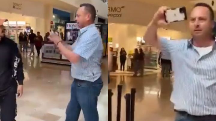 Hombre enfurece al escuchar música rock en plaza comercial; lo bautizan como 'Lord Volumen'