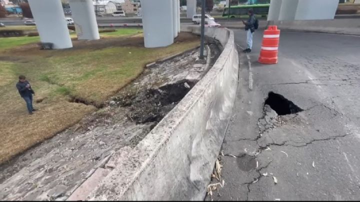 Se abre socavón en el lugar donde explotó pipa en Iztapalapa