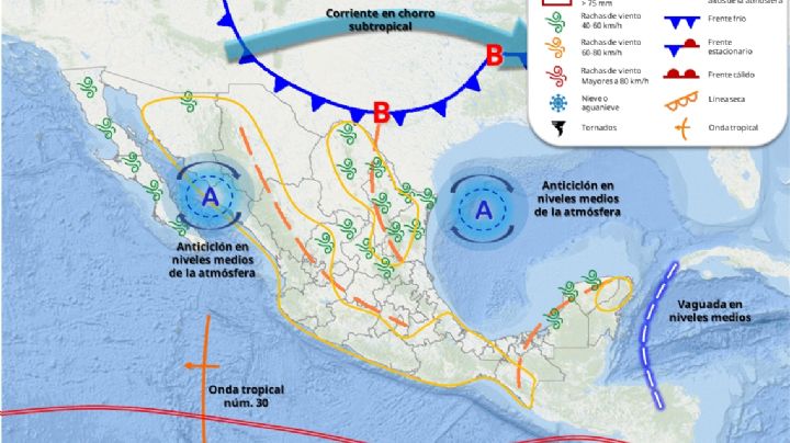 A esta hora entra el Frente Frío 2 en Monterrey: clima hora por hora
