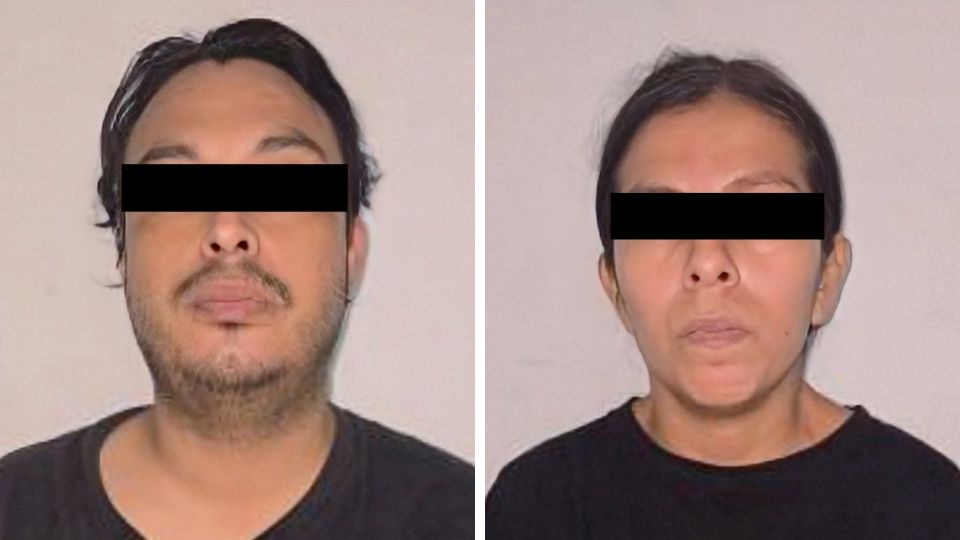 La pareja fue capturada por elementos de la Fiscalía estatal.